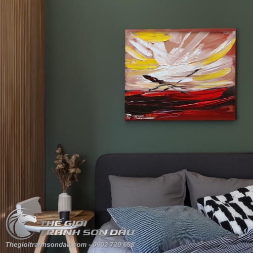 Tranh Trừu Tượng Vết Cắt Số Chín