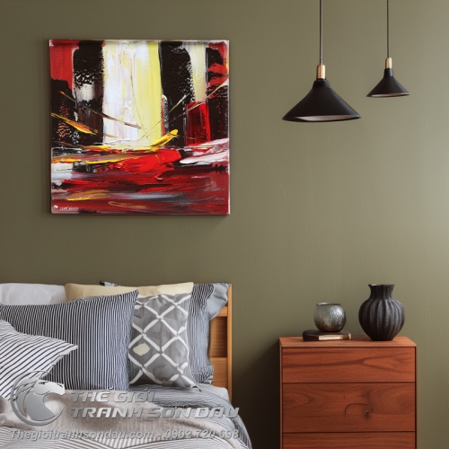 Tranh Trừu Tượng Vết Cắt Số Một