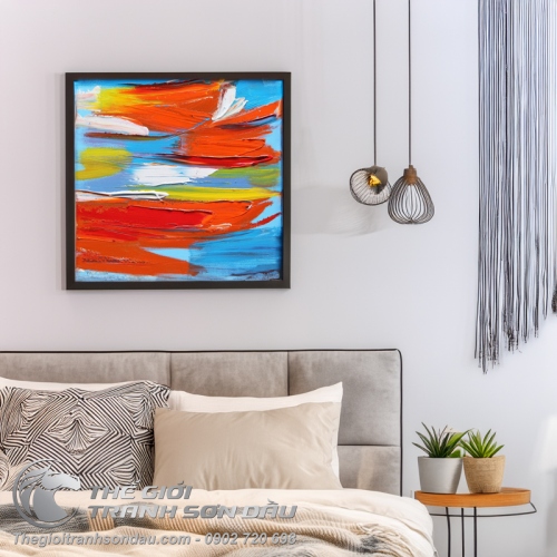 Tranh Trừu Tượng Vết Cắt Số Mười