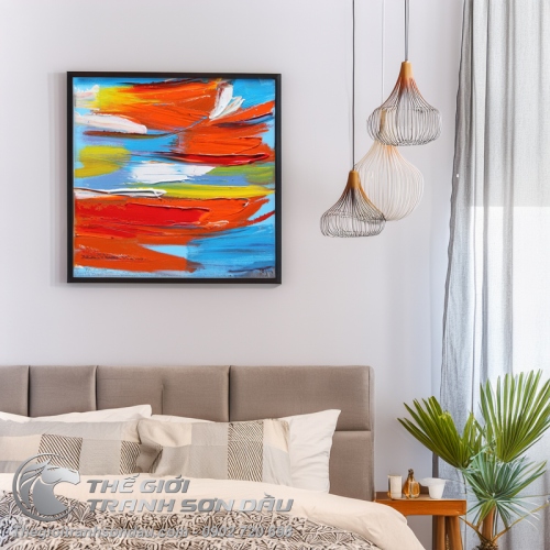 Tranh Trừu Tượng Vết Cắt Số Mười