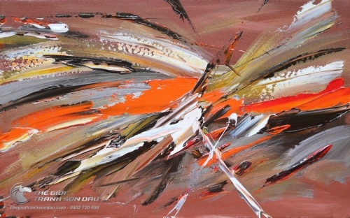 Tranh Trừu Tượng Vệt Màu Số Bảy