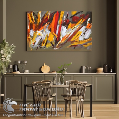 Tranh Trừu Tượng Vệt Màu Số Bốn