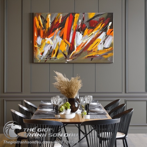 Tranh Trừu Tượng Vệt Màu Số Bốn