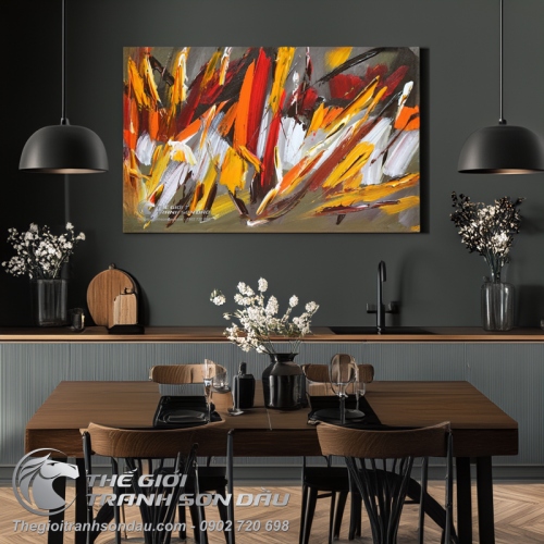 Tranh Trừu Tượng Vệt Màu Số Bốn