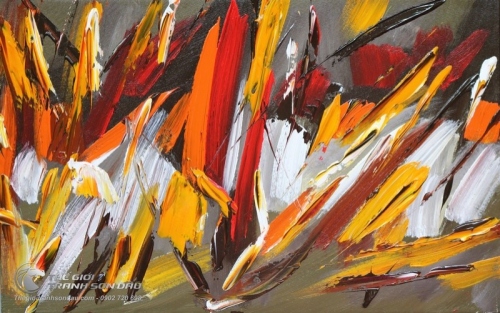 Tranh Trừu Tượng Vệt Màu Số Bốn