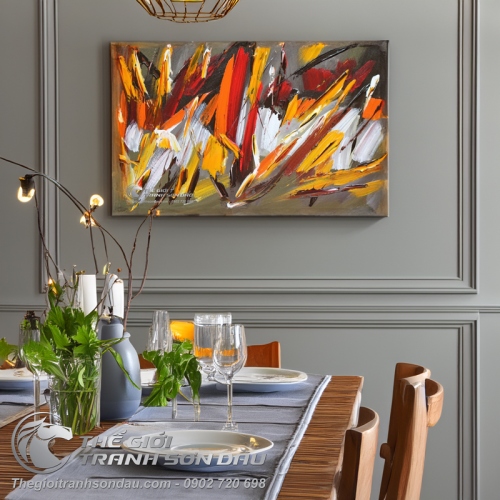 Tranh Trừu Tượng Vệt Màu Số Bốn