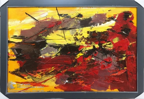 Tranh Trừu Tượng Xúc Cảm Màu Sắc