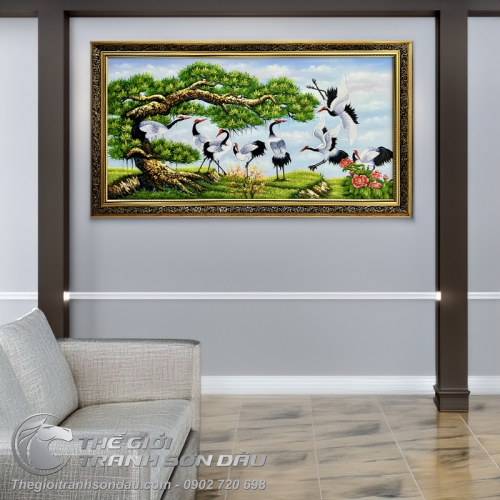 Tranh Tùng Hạc Diên Niên