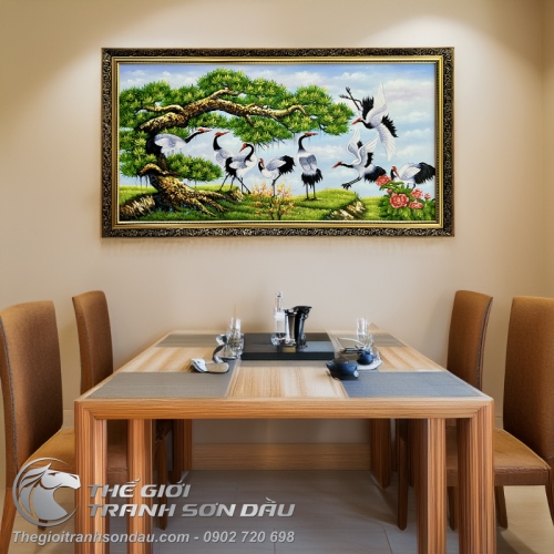 Tranh Tùng Hạc Diên Niên