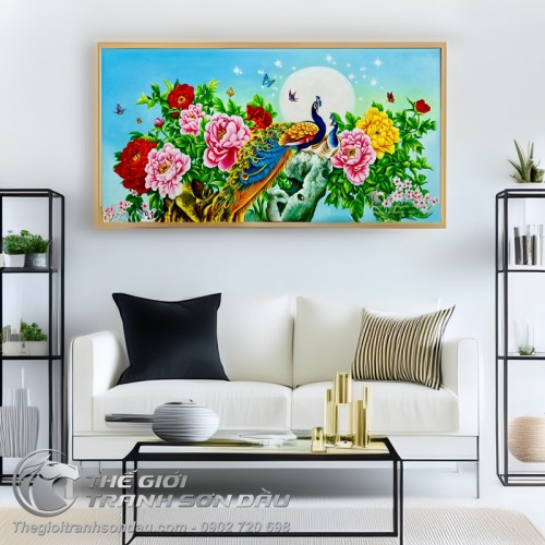 Tranh Vẽ Chim Công Tặng Đám Cưới Đẹp Ưu Đãi Giá Tốt