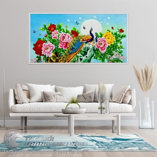 Tranh Vẽ Chim Công Tặng Đám Cưới Đẹp Ưu Đãi Giá Tốt