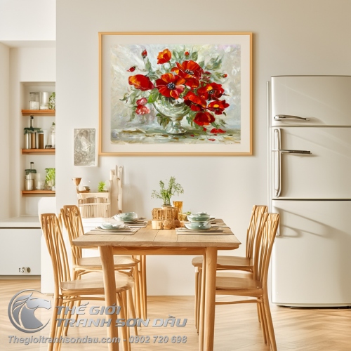 Tranh Vẽ Hoa Hiện Đại Mẫu Mới Nhất 2023