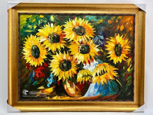 Tranh Vẽ Hoa Hiện Đại Màu Sơn Dầu Cao Cấp