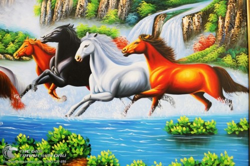 Tranh Vẽ Mã Đáo Thành Công