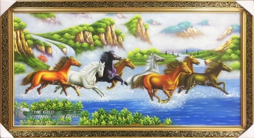 Tranh Vẽ Ngựa Đẹp Tặng Tân Gia Khai Trương