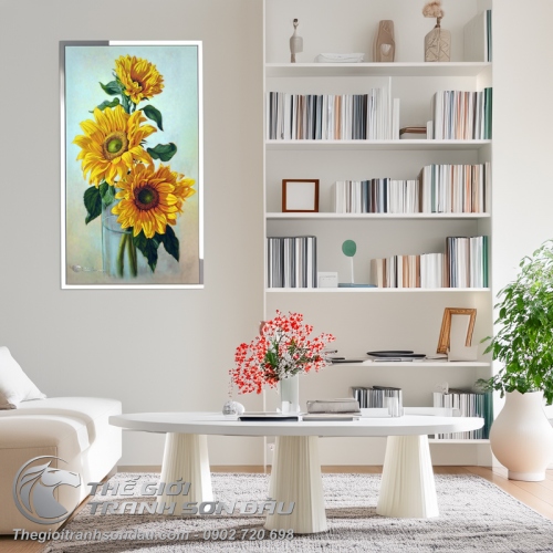 Tranh Vẽ Những Bông Hoa Hướng Dương Rực Rỡ