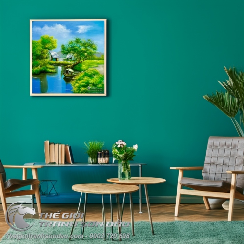 Tranh Vẽ Quê Hương Lối Cũ Nhà Xưa