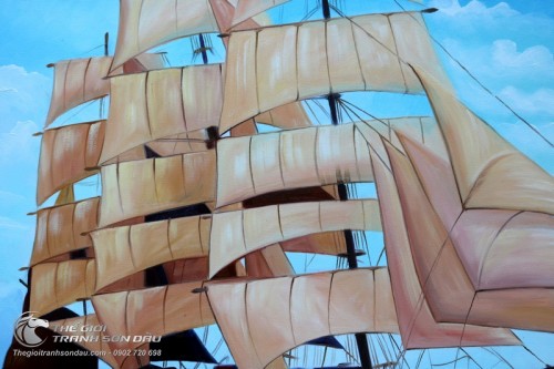 Tranh Vẽ Thuyền Trên Biển