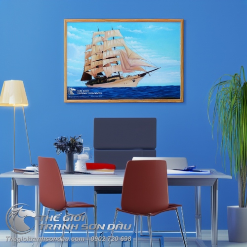 Tranh Vẽ Thuyền Trên Biển