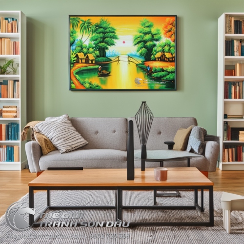 Tranh Vẽ Về Quê Hương Sông Nước