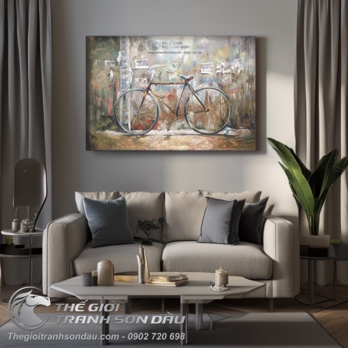 Tranh Xe Đạp Sườn Ngang